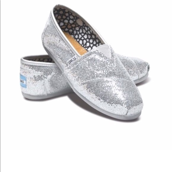 Toms Shoes - TOM’S lovely classic glitter slip ons
